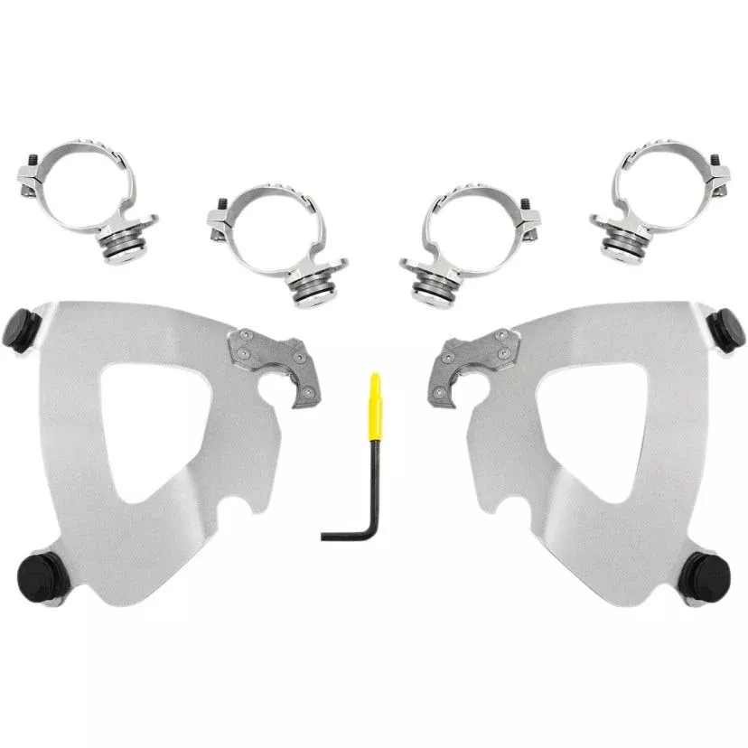 Memphis Shades Gauntlet Polished Trigger Lock Fairing Brackets Softail FXLR 2018