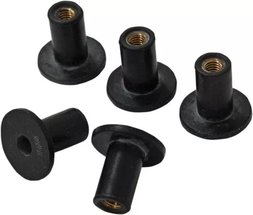 Memphis Shades MEB9996 Replacement Windshield Well Nuts 5 Pack Harley FLT 98-13