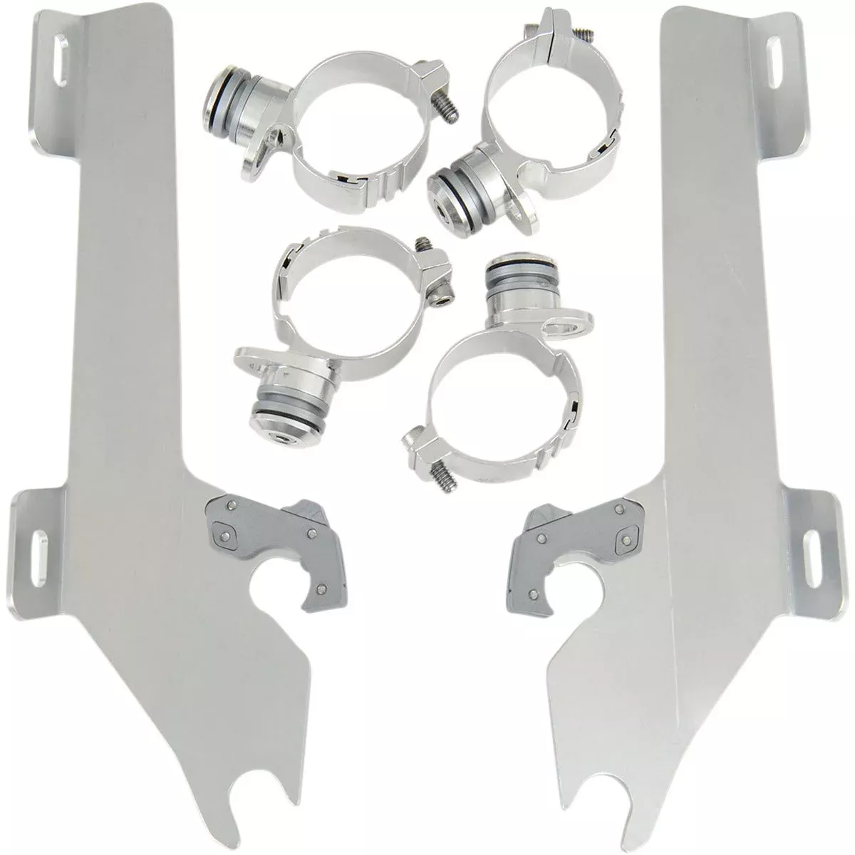 Memphis Shades MEK1953 Polished Trigger-Lock Mount Batwing Fairing Yamaha Raider