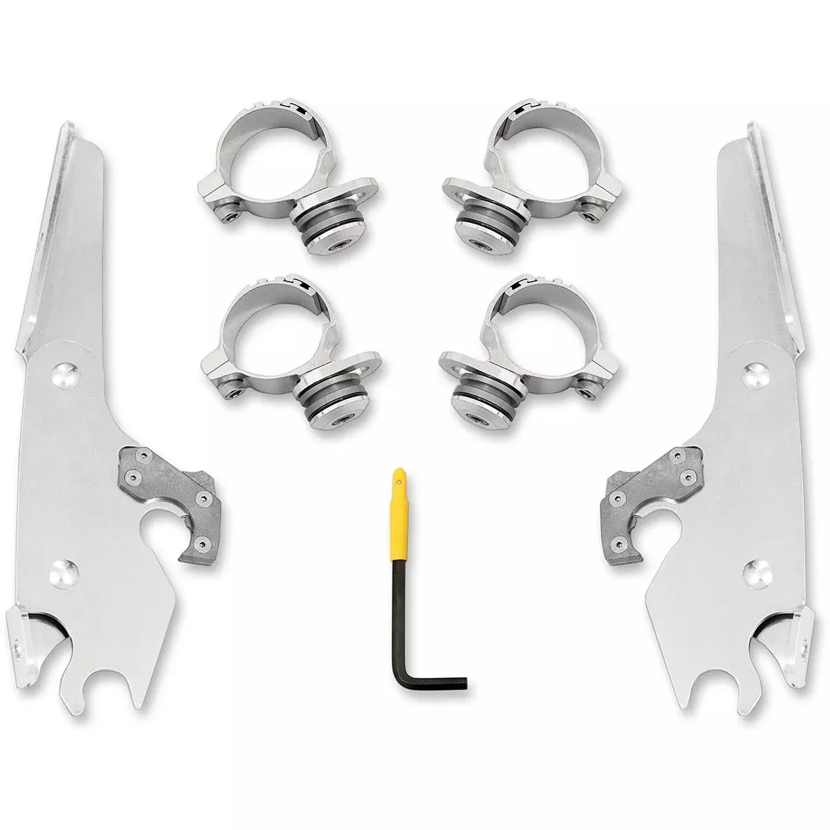 Memphis Shades MEK2027 Polished Trigger-Lock Mount Batwing Fairing Indian Scout