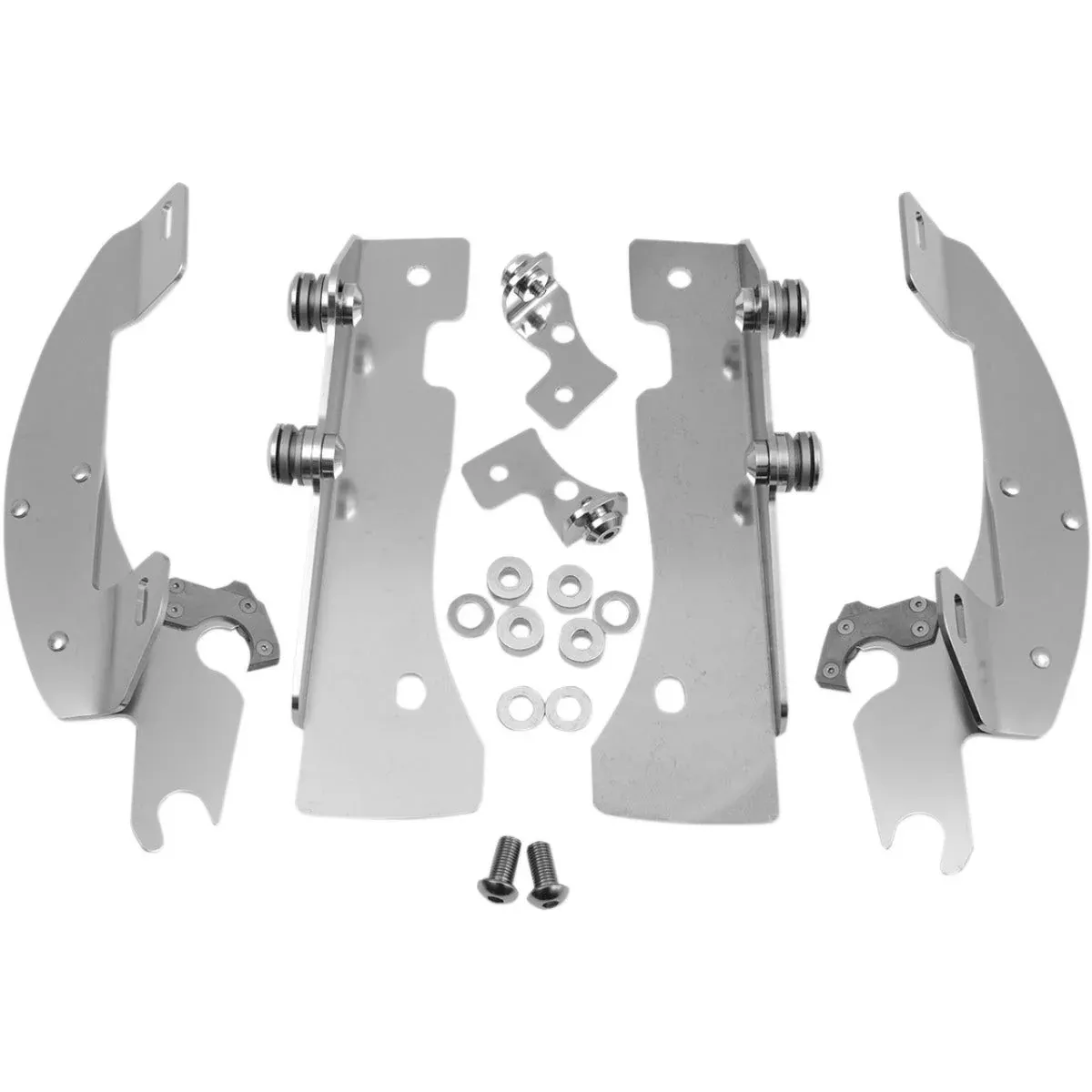 Memphis Shades Polished Trigger-Lock Mount Batwing Fairing Yamaha Road Star