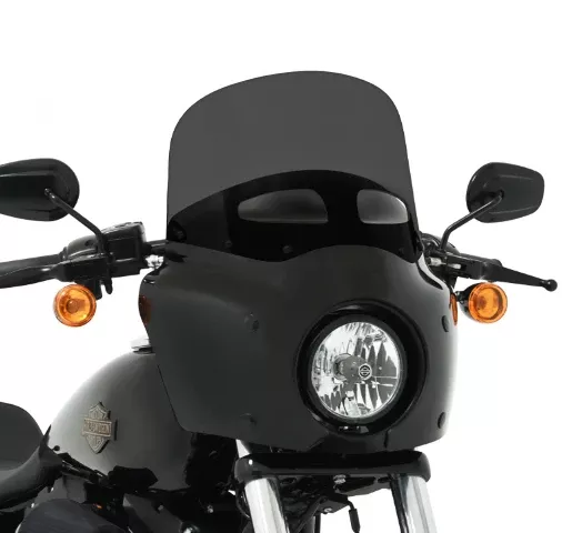 Memphis Shades Road Warrior 11" Dark Smoke Vented Fairing Windshield fits Harley