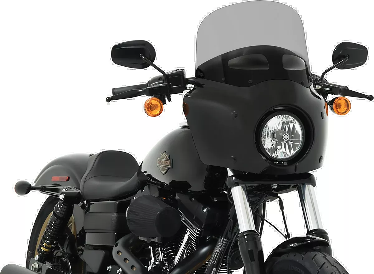 Memphis Shades Road Warrior 11" Tinted Vented Fairing Windshield fits Harley