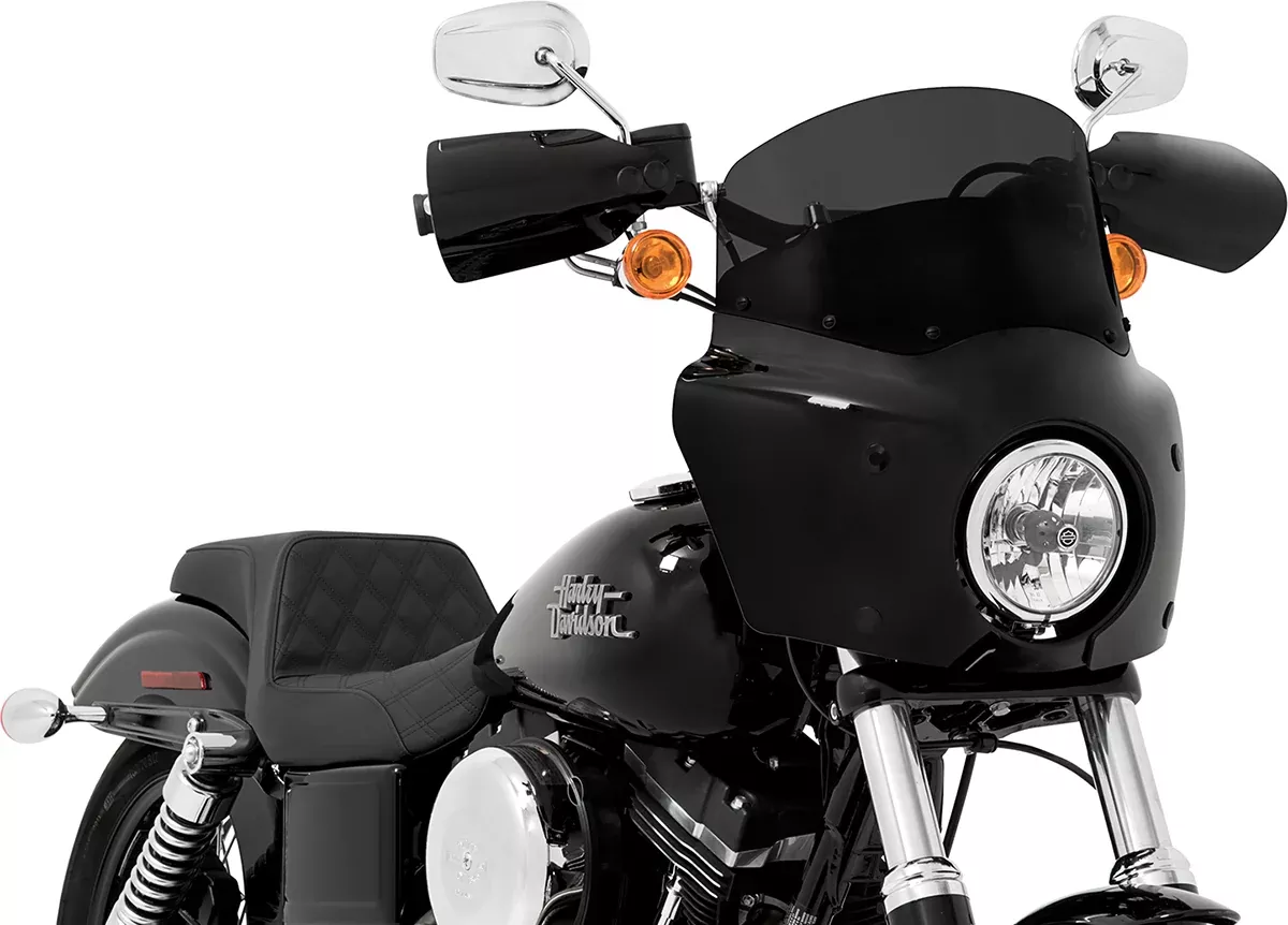 Memphis Shades Road Warrior 9" Dark Smoke Fairing Windshield for Harley Davidson