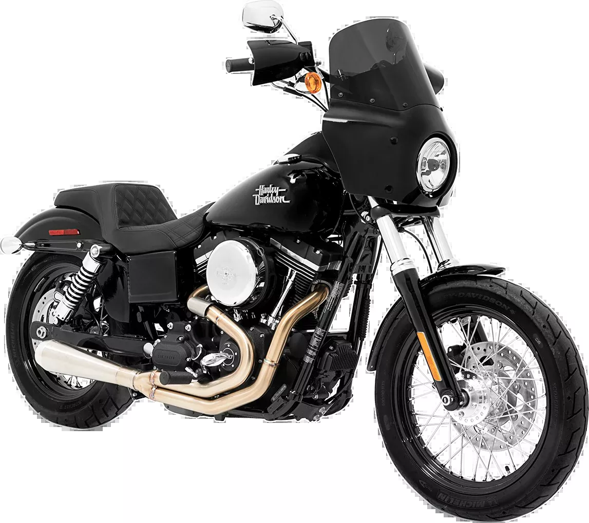 Memphis Shades Road Warrior Fairing & Black Mount Kit for 2006-2017 Harley FXSB