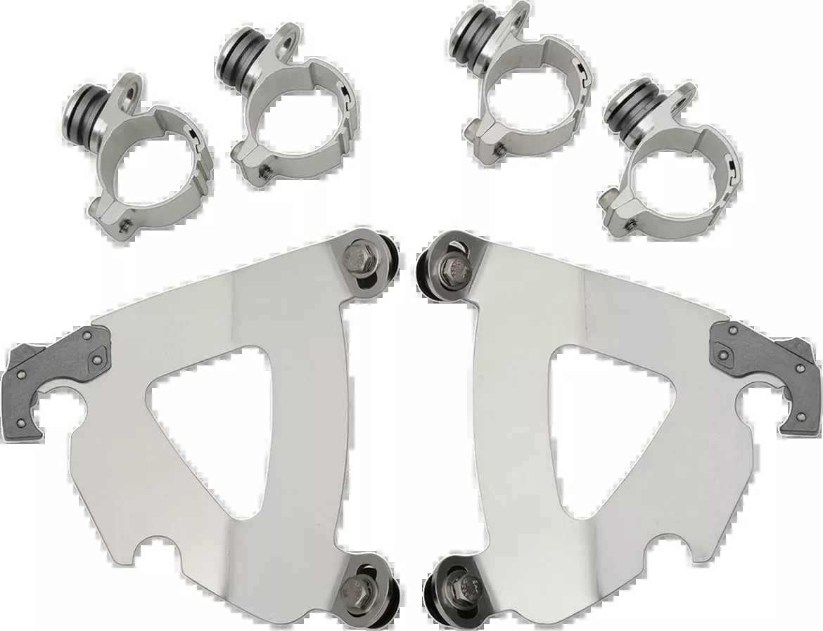 Memphis Shades Road Warrior Fairing Mount Kit for 80-13 Harley Softail FXWG FXST