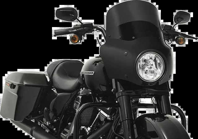 Memphis Shades Road Warrior Faring & Black Mount Kit for 99-19 Harley Touring
