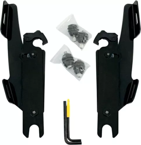 Memphis Shades Windshield Fairing Black Mount Kit 86-17 Harley FLST FLSTF FLSTN