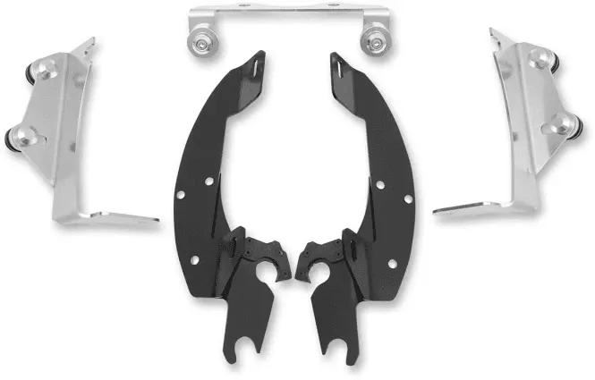MemphisShadesBatwing Windshield Mounting Kit for Vulcan 900 Classic '06-Up-Black FAIRING AND WINDSHIELD NOT INCLUDED