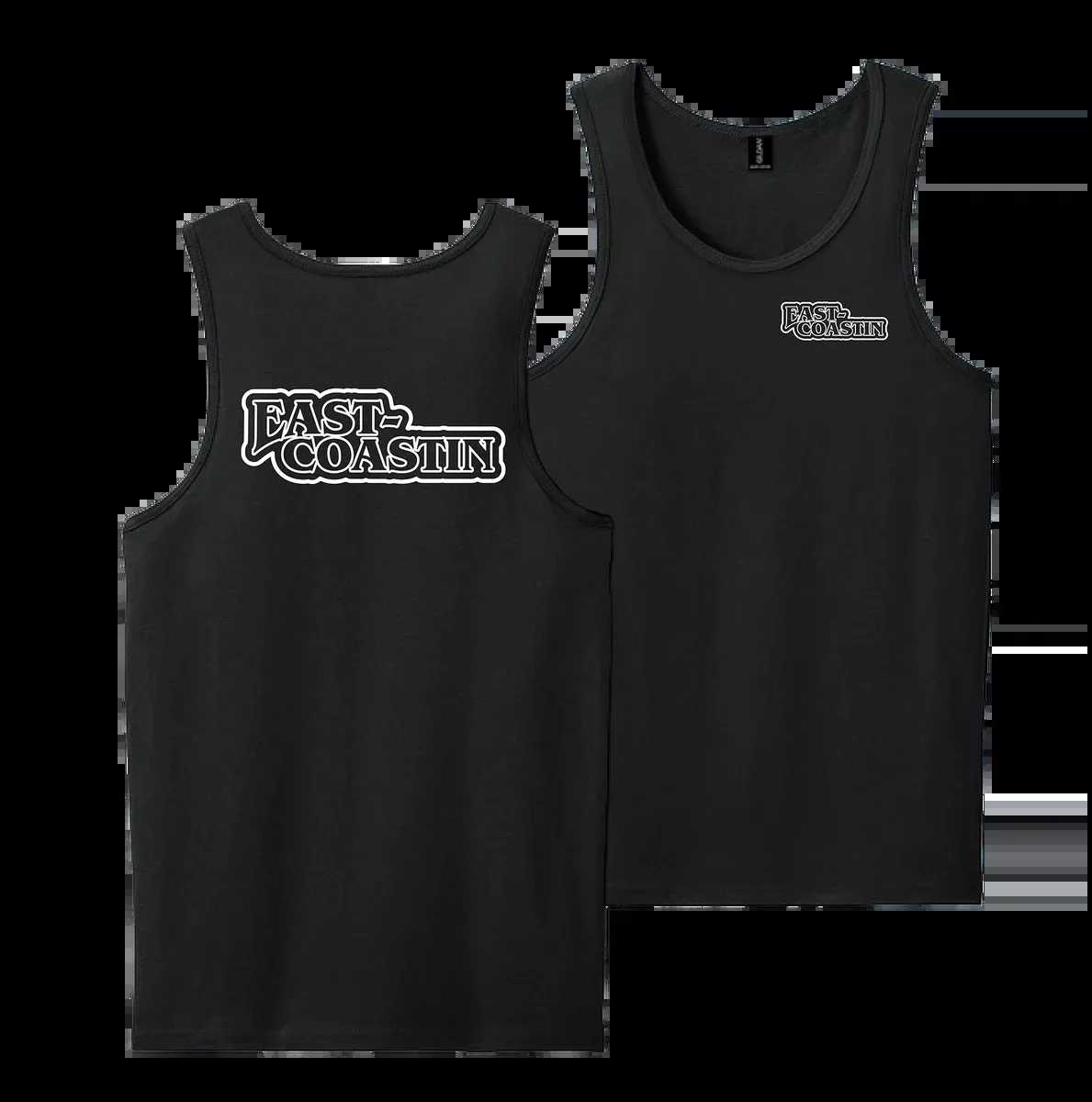 Men's White/Black ST Tank Top
