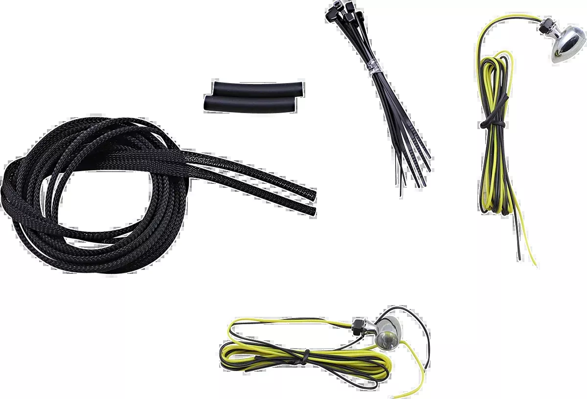 Micro Turn Signals - Amber -Chrome