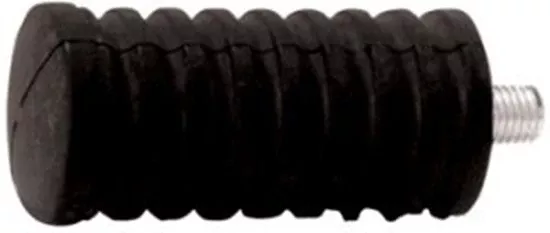Mid USA 44100 V-Factor Black 2-1/8" x 1" Rubber Foot Shift Peg w/ Stud Harley