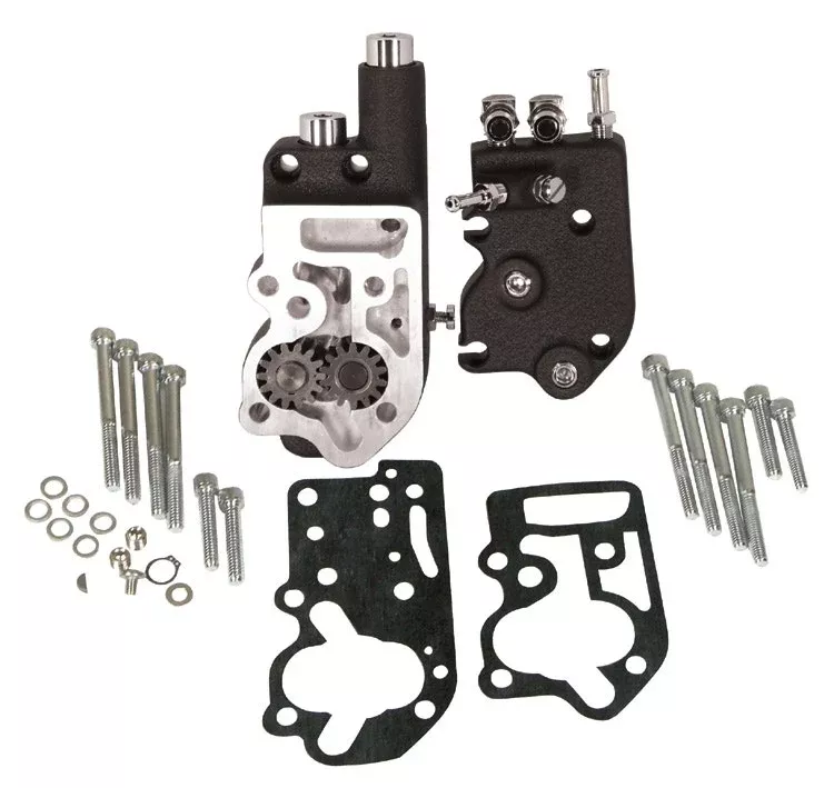 Mid USA 67050 V-Factor Black Oil Pump Harley Shovelhead OE 26200-68