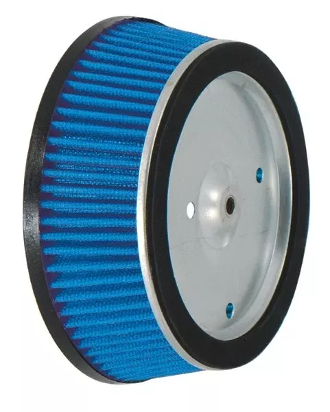 Mid USA 84587 V-Factor Blue High Flow Air Filter Element Harley Big Twin EVO