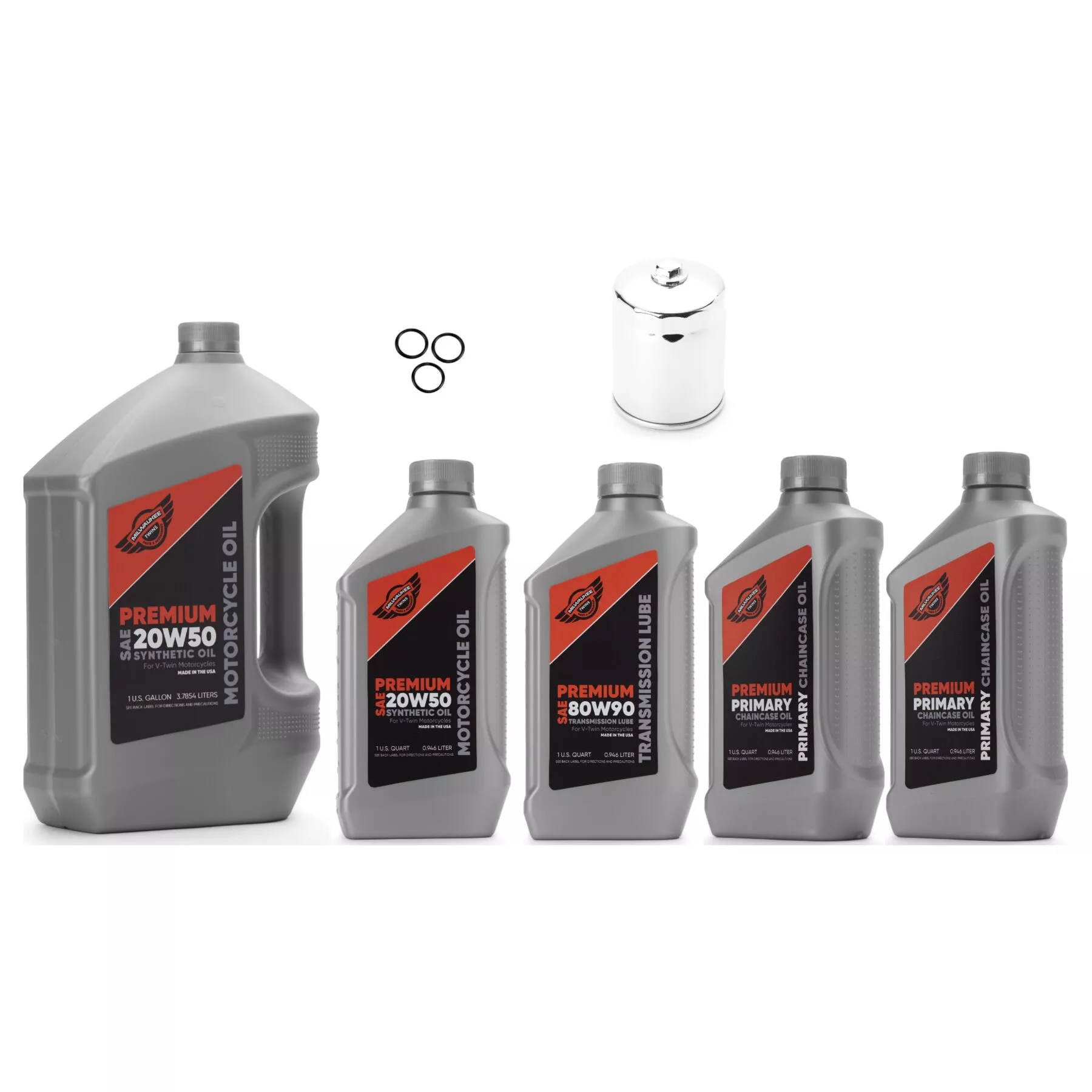 Milwaukee Twins Complete Oil Change Kit For Harley Milwaukee-Eight 2017-2026