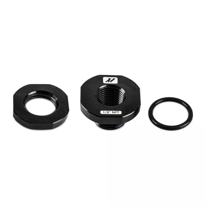 Mishimoto 1/8in NPT CNC-Machined Nozzle Mount Adapter – Black