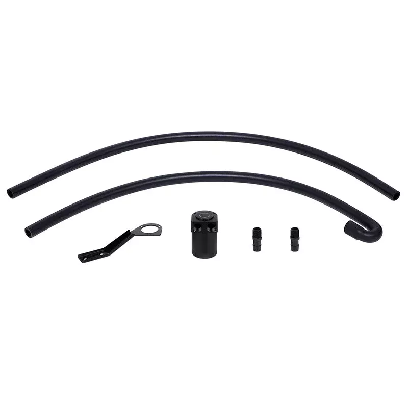 Mishimoto Baffled Oil Catch Can Kit – Black (CCV Side) fits 2007-2011 BMW 1 Series M N54, 135i N54, 335i N54, 335i xDrive N54, 335is N54, 335xi N54