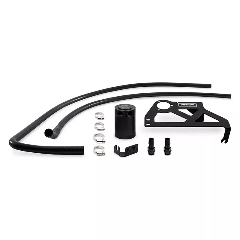 Mishimoto Baffled Oil Catch Can Kit – Black fits 2012-2018 Jeep Wrangler JK