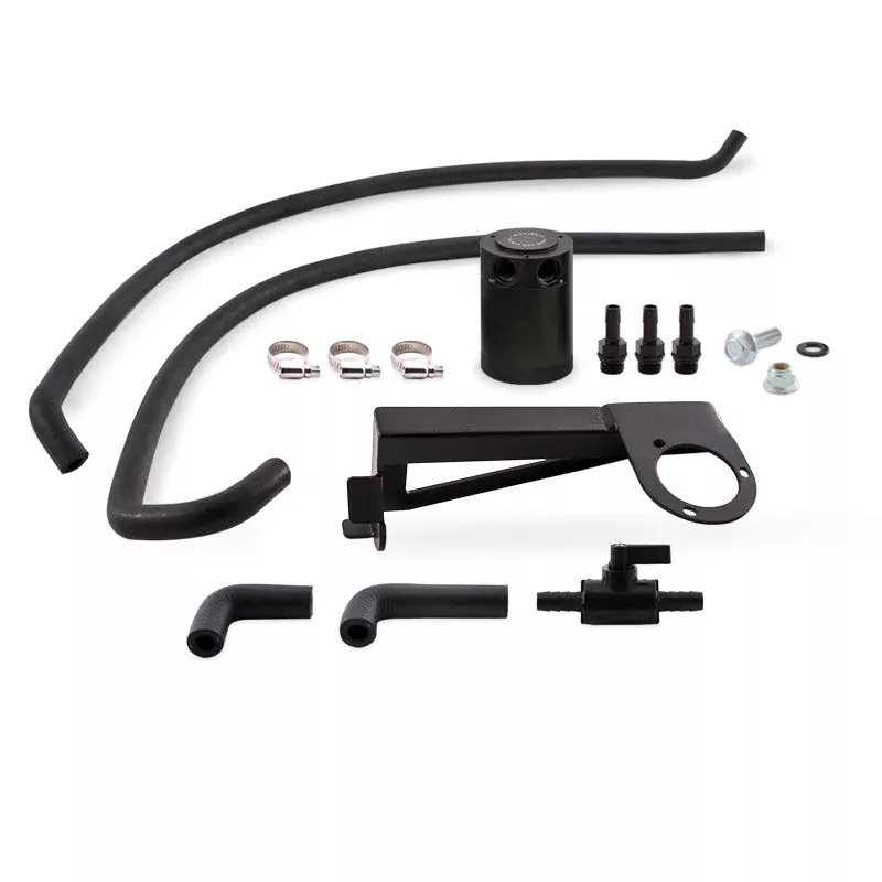 Mishimoto Baffled Oil Catch Can Kit - Black fits 2016-2018 Ford Focus RS