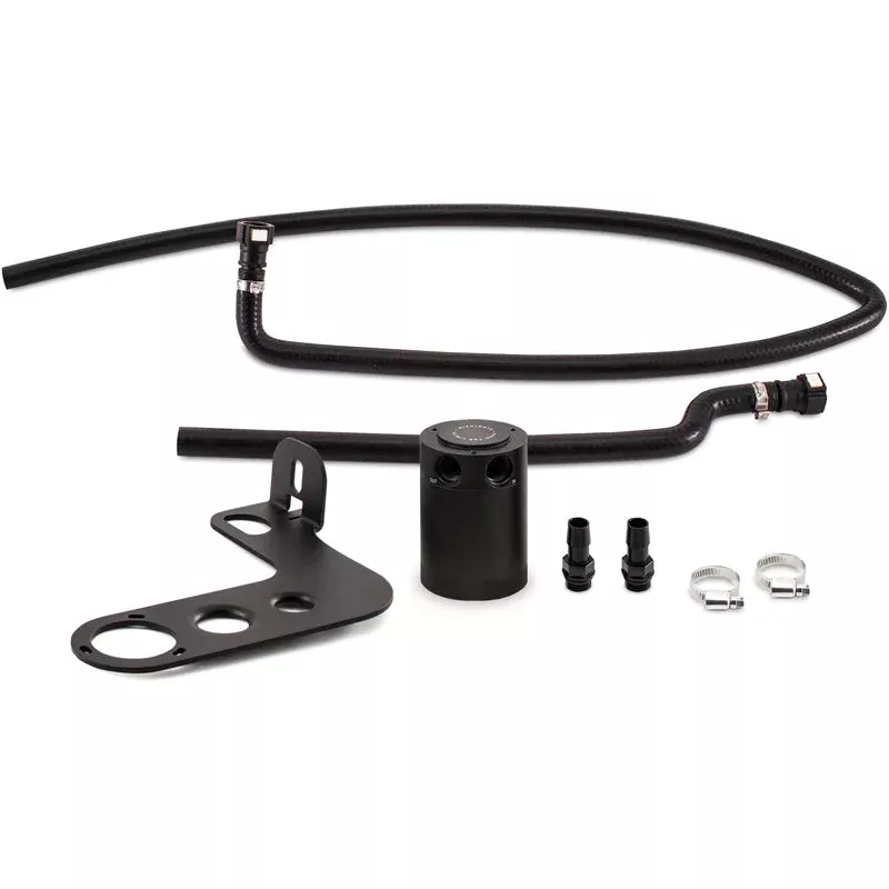 Mishimoto Baffled Oil Catch Can Kit – Black MMBCC-CSS-10APBE fits 2010-2015 Chevrolet Camaro SS Automatic