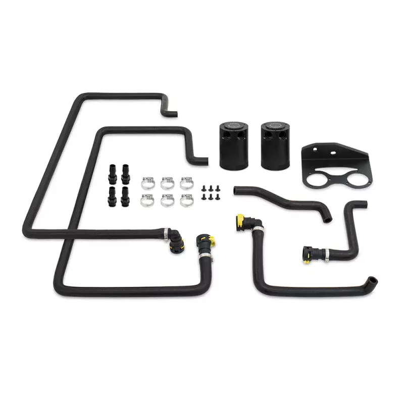 Mishimoto Baffled Oil Catch Can Kit – Clear fits 2018-2020 Ford F-150 2.7L EcoBoost