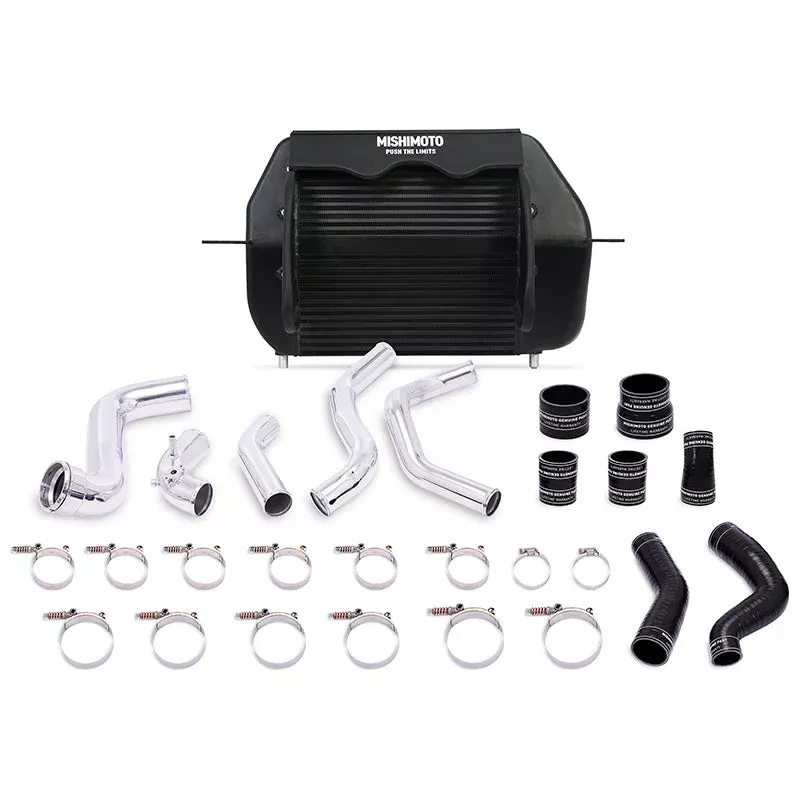Mishimoto Black Intercooler w/ Polished Pipes fits 2011-2017 Ford Expedition, F-150 / Lincoln Navigator