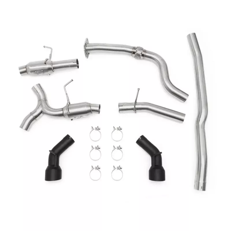 Mishimoto Dual Black Tip Cat-Back Exhaust fits 2016-2023 Chevrolet Camaro LT 2.0T / 2017-2023 Chevrolet Camaro LS 2.0T