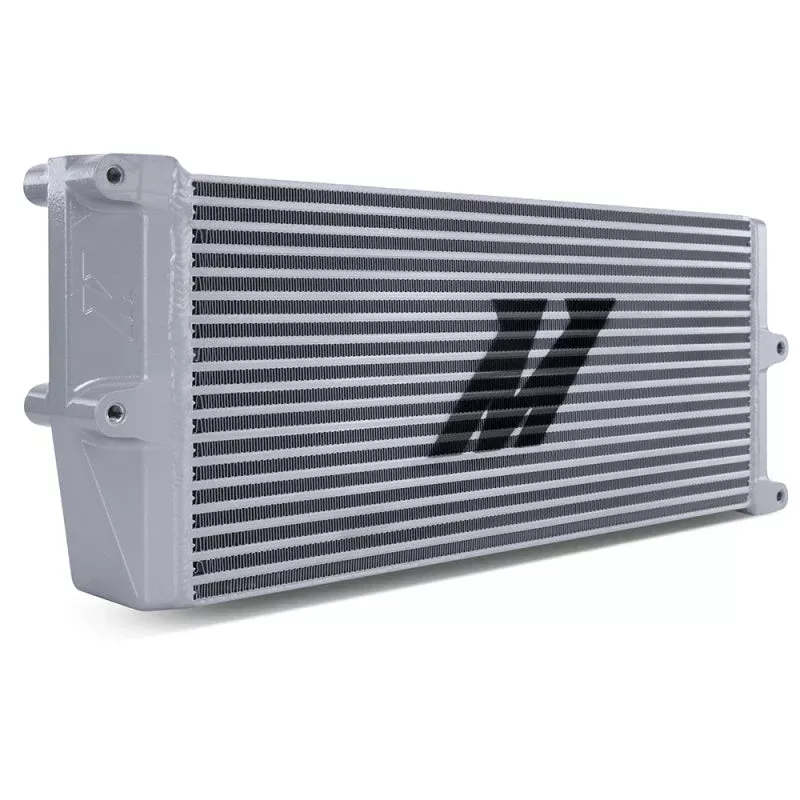 Mishimoto Heavy-Duty Oil Cooler – 17in. Opposite-Side Outlets – Silver MMOC-OO-17SL