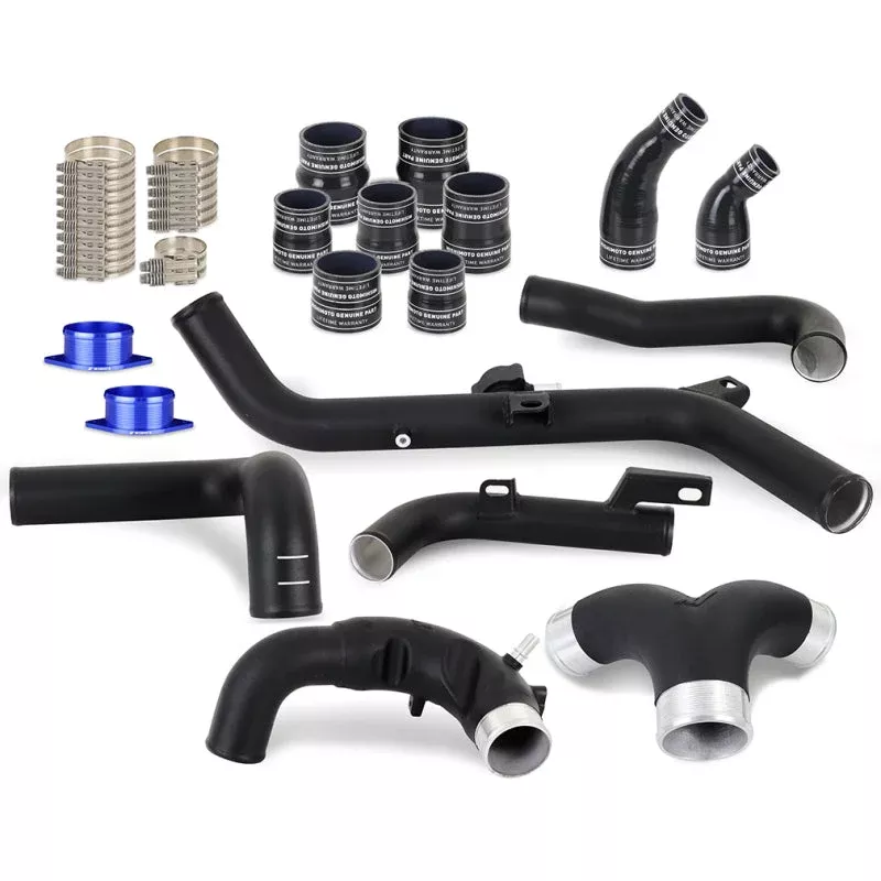 Mishimoto High-Mount Intercooler Pipe Upgrade Kit – Wrinkle Black fits 2021-2025 Ford Bronco 2.7L