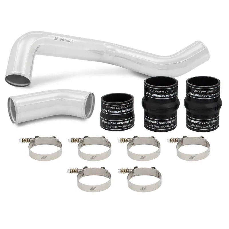 Mishimoto Hot-Side Pipe and Boot Kit Polished fits 2017-2019 Chevrolet Silverado 2500 HD 6.6L L5P, Silverado 3500 HD 6.6L L5P / GMC Sierra 2500 HD 6.6L L5P, Sierra 3500 HD 6.6L L5P