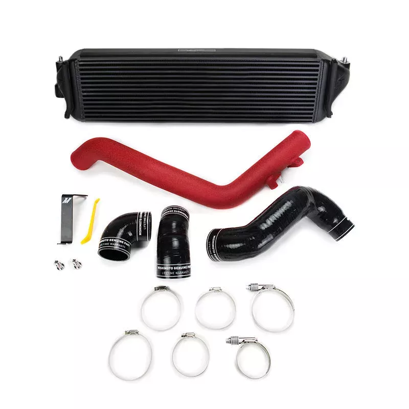 Mishimoto Intercooler Kit – Black Intercooler Red Pipes fits 2017-2021 Honda Civic Type R / 2021 Honda Civic Type R Limited Edition