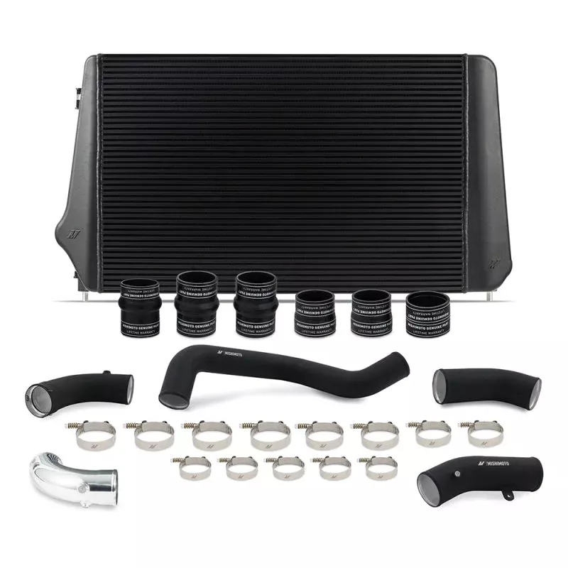 Mishimoto Intercooler Kit – Black w/ WBK Pipes fits 2017-2019 Chevrolet Silverado 2500 HD L5P Duramax, Silverado 3500 HD L5P Duramax / GMC Sierra 2500 HD L5P Duramax, Sierra 3500 HD L5P Duramax