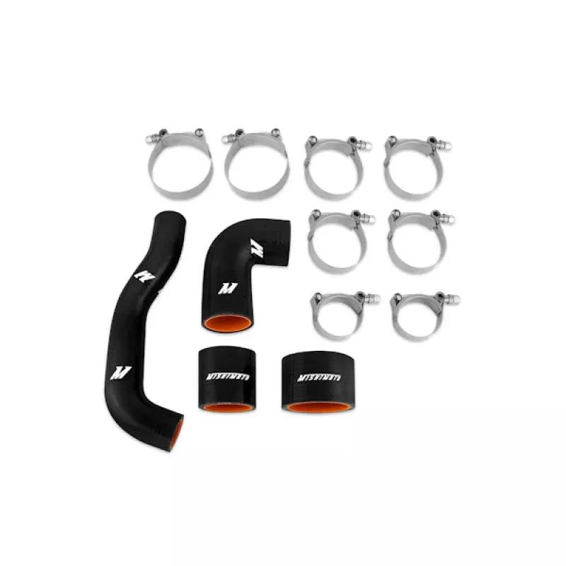 Mishimoto MMHOSE-SUBJ-INT4BK JDM Black Silicone Intercooler Hoses fits 2004-2007 Subaru Impreza WRX STI