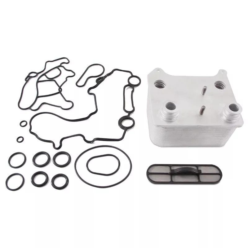 Mishimoto MMOC-F2D-03 Replacement Oil Cooler Kit fits 2003-2010 Ford E-350 Club Wagon, E-350 Super Duty, Excursion, F-250 Super Duty, F-350 Super Duty 6.0L Powerstroke