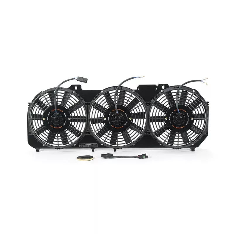 Mishimoto Performance Aluminum Fan Shroud w/o Controller – Black fits 1989-2001 Jeep Cherokee 4.0L