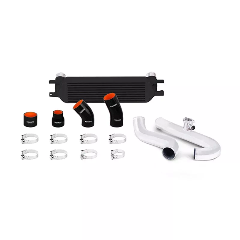 Mishimoto Performance Intercooler Kit – Black Core Polished Pipes fits 2015-2021 Ford Mustang EcoBoost