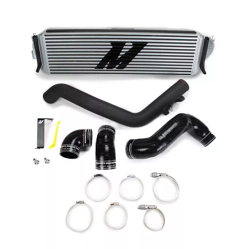 Mishimoto Performance Intercooler Kit – Silver Core Black Piping fits 2017-2021 Honda Civic Type R
