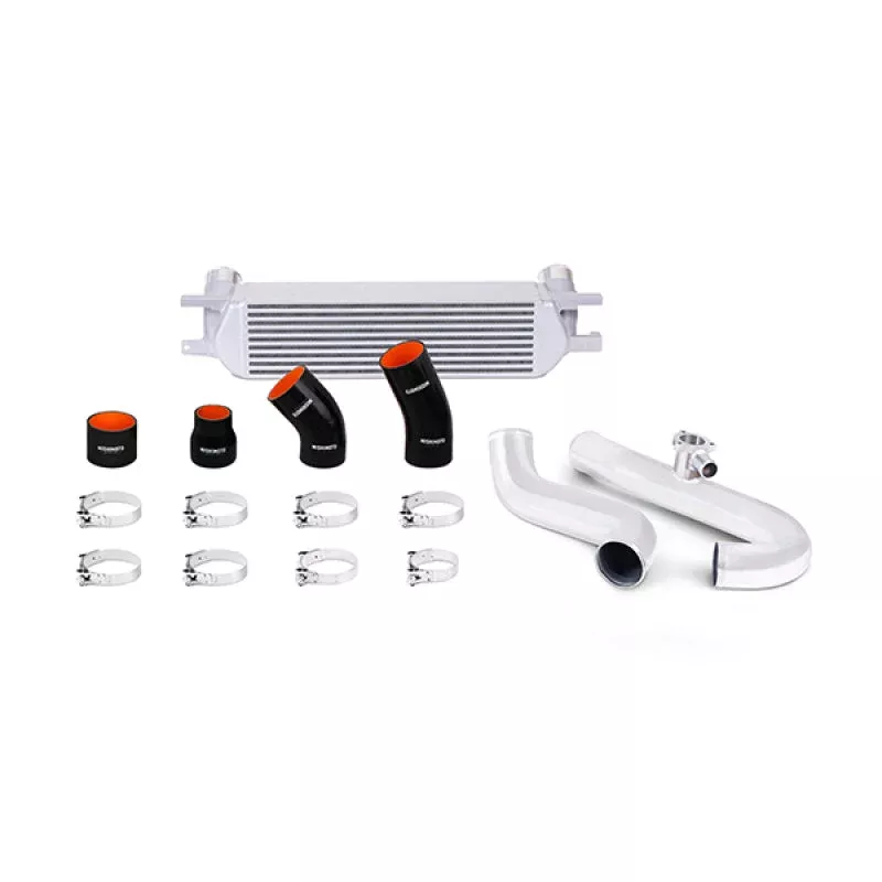 Mishimoto Performance Intercooler Kit – Silver Core Polished Pipes fits 2015-2021 Ford Mustang EcoBoost