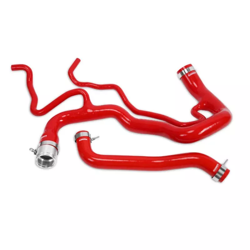 Mishimoto Red Silicone Coolant Hose Kit fits 2011-2016 Chevrolet Express 2500, Express 3500, Silverado 2500 HD, Silverado 3500 HD 6.6L Duramax