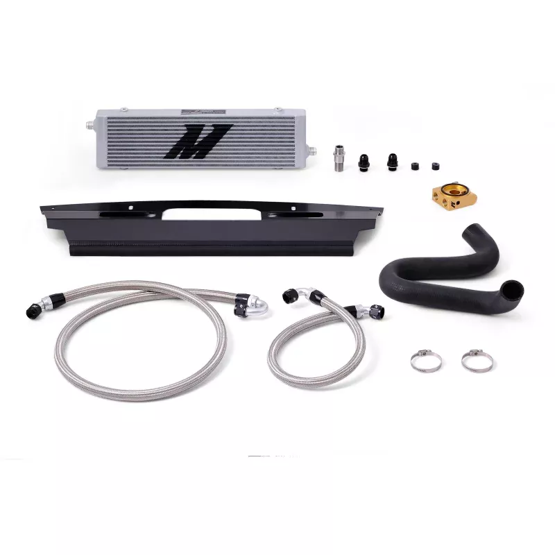 Mishimoto Thermostatic Oil Cooler Kit – Silver fits 2015-2017 Ford Mustang GT, Mustang GT 50 Years Limited Edition, Mustang GT Premium