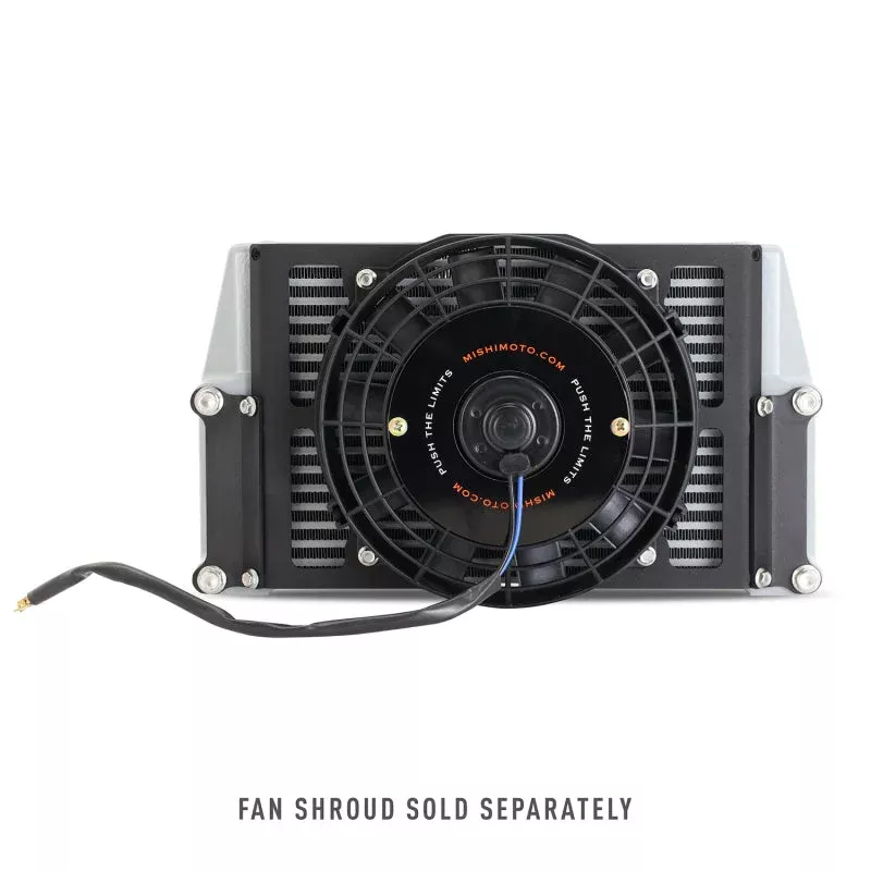 Mishimoto Universal 10in. Heavy-Duty Oil Cooler Fan Shroud – Micro Wrinkle Black