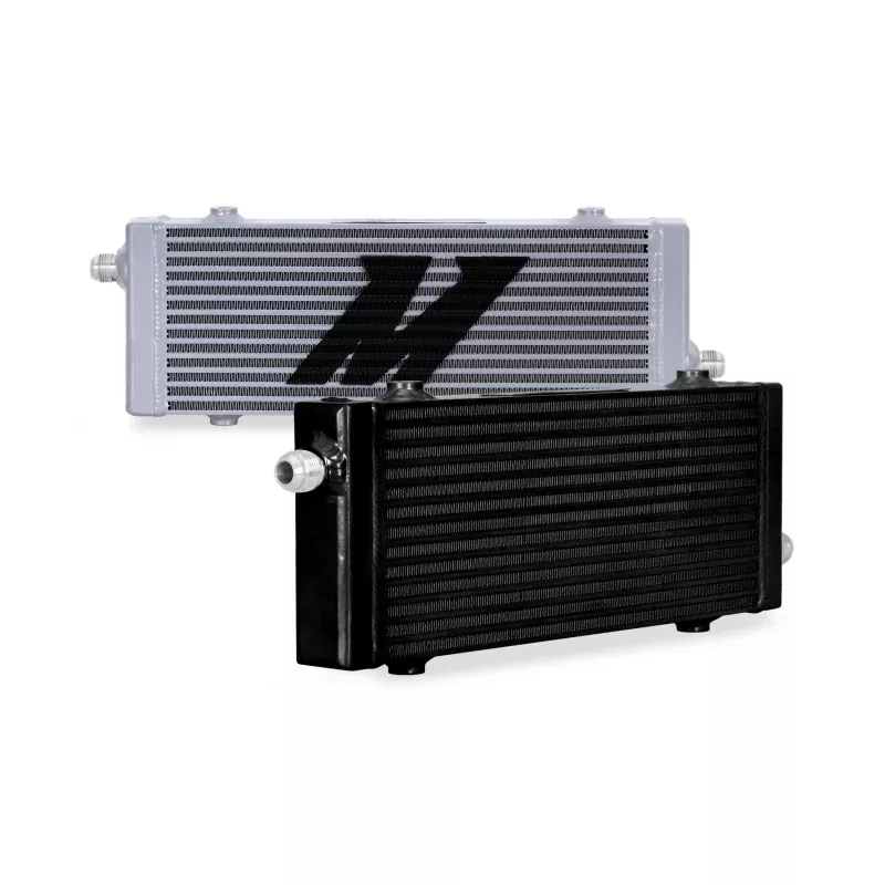 Mishimoto Universal Medium Bar and Plate Cross Flow Black Oil Cooler fits 2018-2021 Ford Mustang