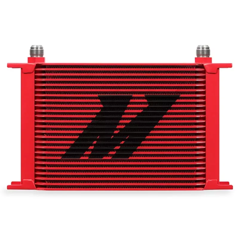 Mishimoto Universal Row Oil Cooler - Red fits 2018-2021 Ford Mustang