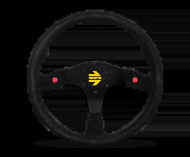Momo MOD80 Steering Wheel 350 mm – Black Suede / Black Spokes