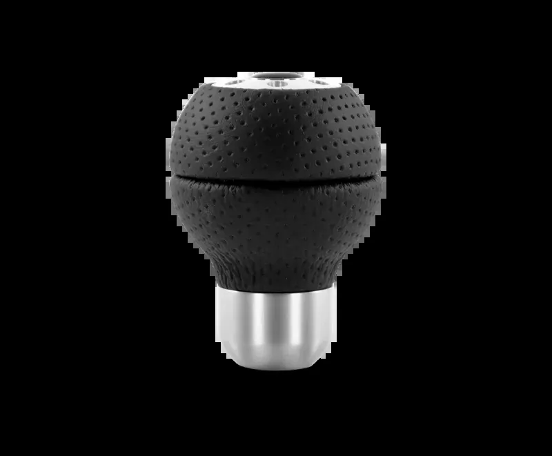 Momo Race Shift Knob – Black Airleather, Aluminum Insert