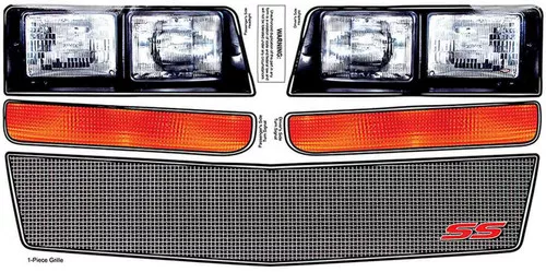Monte Carlo SS Nose Decal Kit Mesh Grille 1983-88 ALL23038