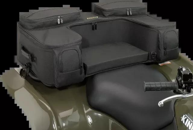 Moose Black 36" x 19" x 8" Rear Zipper Ozark ATV Storage Rack Bag & Foam Seat