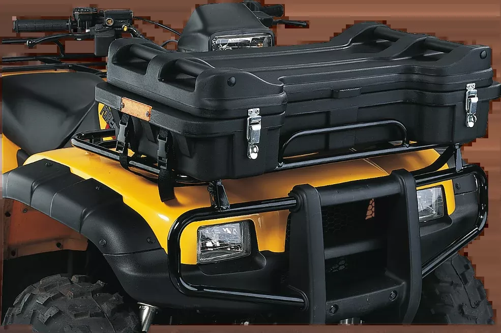 Moose Black Prospector Front ATV Lockable Latch Cargo Luggage Rack Storage Box