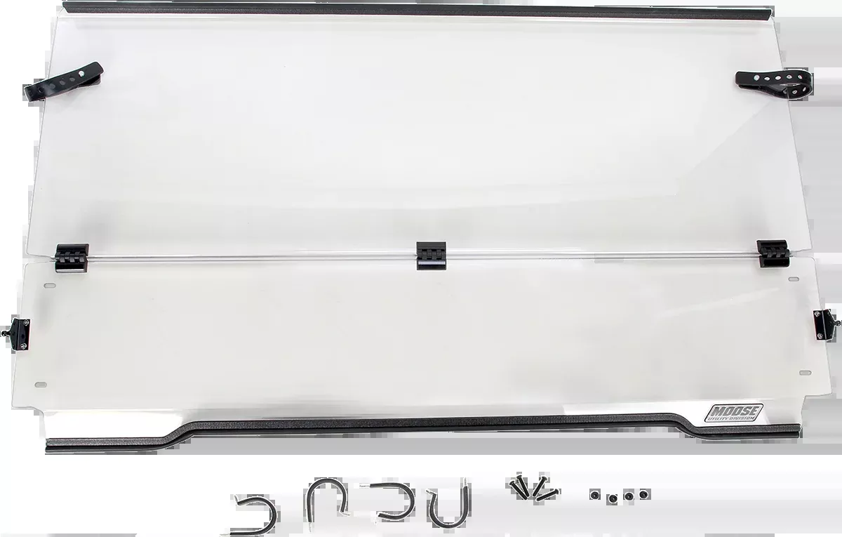 Moose Clear Full Folding UTV Front Windshield for 2009-19 Kawasaki Mule 4010 4x4