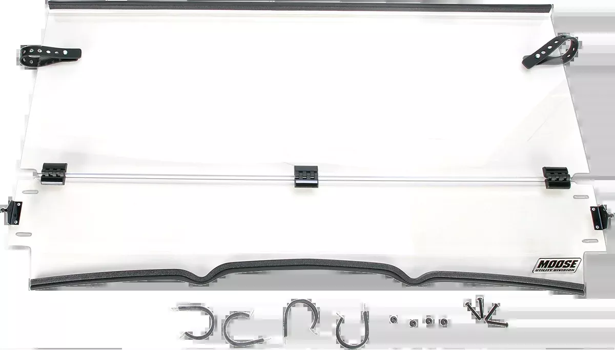 Moose Clear Polycarbonate UTV Folding Windshield for 10-13 Kawasaki Teryx 750